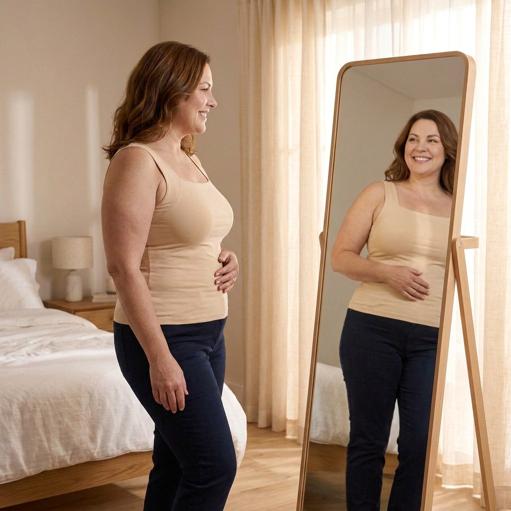 ShapeHush Built-in Bra Comfort Tank lifestyle